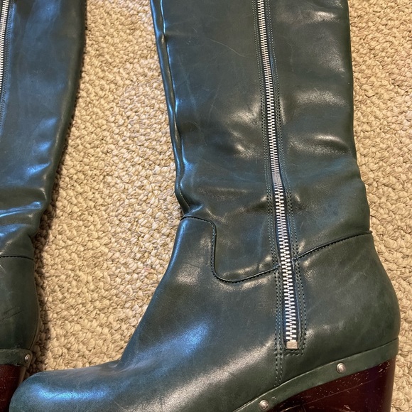 RARE…Rockport Adiprene by Adidas genuine leather green boots - Picture 4 of 12